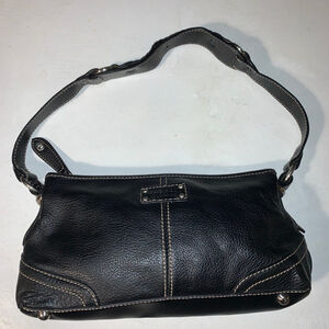 Women's THE SAK Black Leather Shoulder Bag One Size